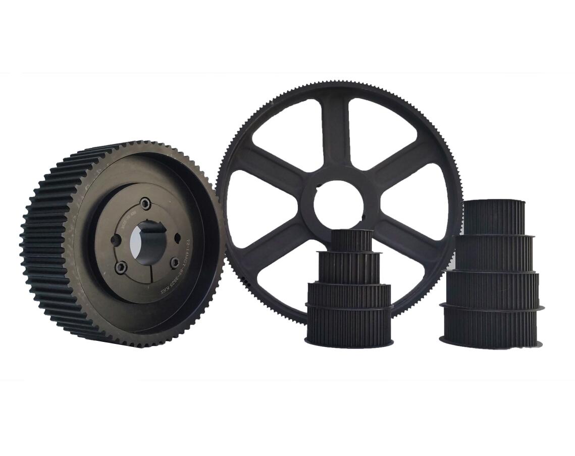 Taper bushed timing belt pulley