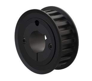 Steel timing belt pulleys